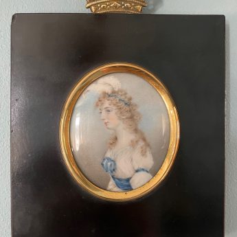 Archibald Skirving, miniature portrait of Henrietta Robinson