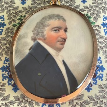 Miniature portrait of a named gentleman by John Downman