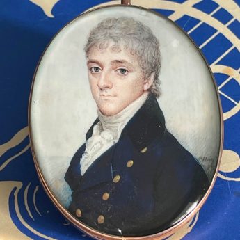 Charles Hayter, miniature portrait of a gentleman
