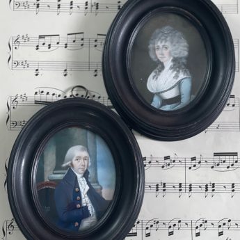 A pair of Georgian miniatures by William Read dated 1794