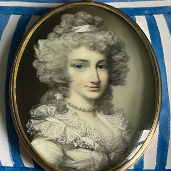 Miniature portrait of a lady by George Engleheart
