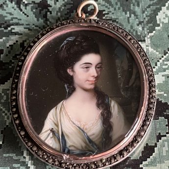 Miniature portrait of a soprano singer by James Scouler