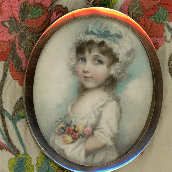 Andrew Plimer, miniature portrait of a girl