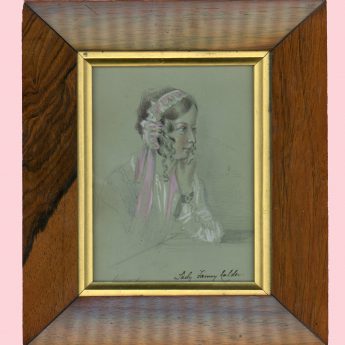 Pencil and watercolour portrait by Lady Augusta Howard