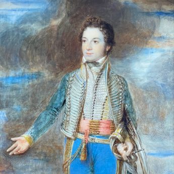 William Grimaldi, portrait of Edwin Stacey as a Dragoon