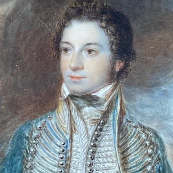 William Grimaldi, portrait of Edwin Stacey as a Dragoon