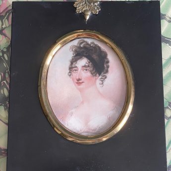Miniature portrait of a Regency lady by Samuel John Stump