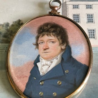 Miniature portrait of a gentleman signed Chalon