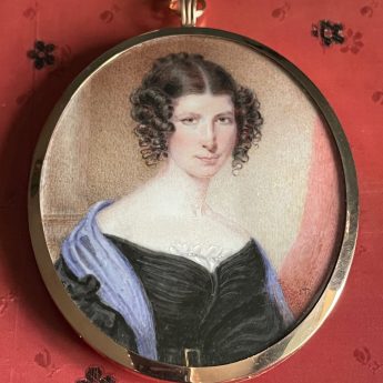 Miniature portrait of a lady by John Turmeau