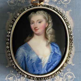 Christian Friedrich Zincke, enamel portrait of a lady