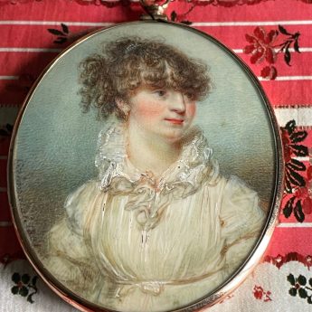 William Grimaldi, miniature portrait of a friend of Miss White