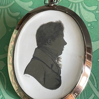 Jewellery silhouette by John Field depicting Henry Osbond Burdon