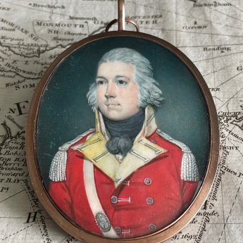 Richard Crosse, miniature portrait of an officer