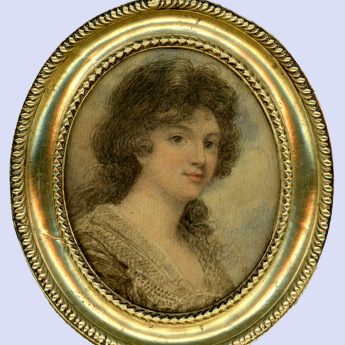 Watercolour portrait of Eliza Parke Custis