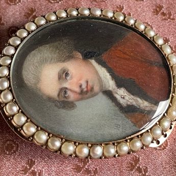 Horace Hone, early portrait miniature of a gentleman