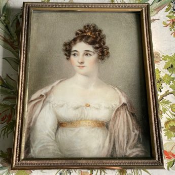 Miniature portrait of Lady Catherine Boileau painted by Mary Ann Knight in 1821