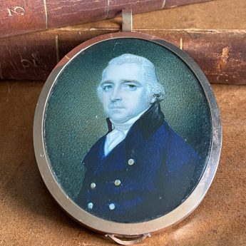 Miniature portrait of a gentleman by George Patten