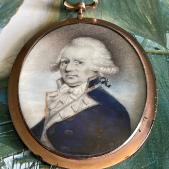 Miniature portrait of a naval officer traditionally known as George Powell