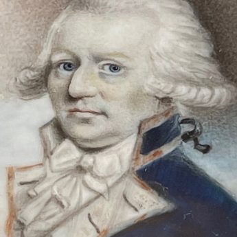 Miniature portrait of a naval officer traditionally known as George Powell