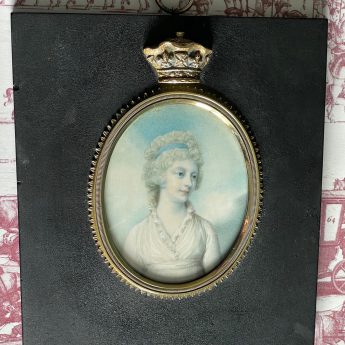 Studio of Richard Cosway, miniature portrait of Princess Sophia