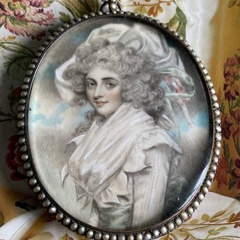 After John Downman, miniature portrait of Sarah Siddons