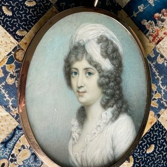 Charles Robertson, miniature portrait of Lady Lake