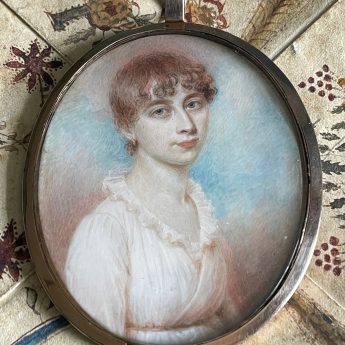 Henry Jacob Burch, miniature portrait of a lady
