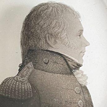 John Lea, silhouette of an officer