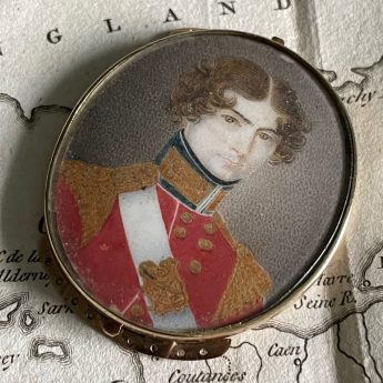 Miniature portrait of a young Fusilier