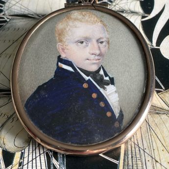 Circle of Peter Paillou, portrait of a naval officer
