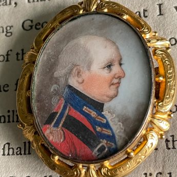 Profile of an officer circa 1780