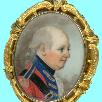 Profile of an officer circa 1780