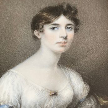 JCD Engleheart, miniature portrait of Lady Hannah Ellice