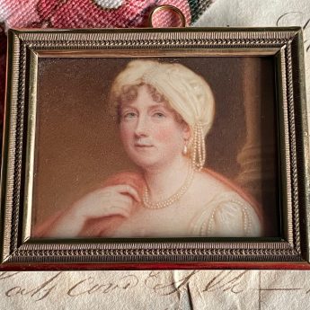 Diana Duchess of Dorset, miniature portrait