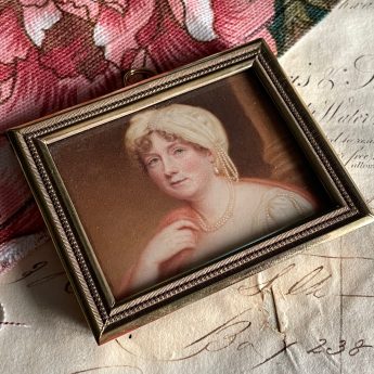 Diana Duchess of Dorset, miniature portrait