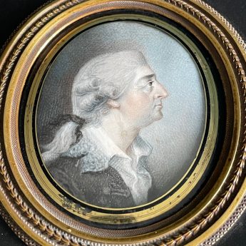 John Sherwin attributed, portrait of David Garrick