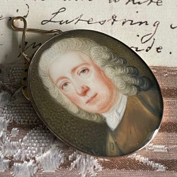 Peter Paul Lens miniature portrait of a gentleman