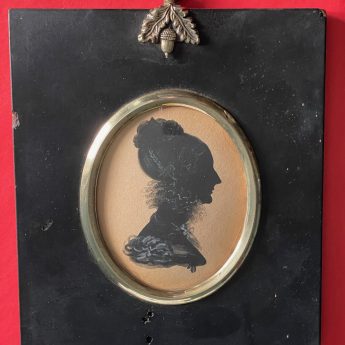 George Atkinson, painted silhouette of a lady