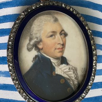 Philip Jean, miniature portrait of a gentleman, signed and dated 1787