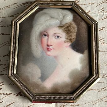Henry Pierce Bone, memoriam enamel portrait of Princess Charlotte