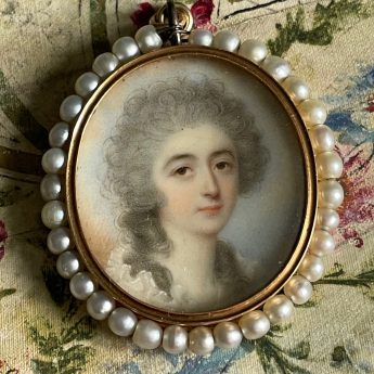 Charles Robertson, miniature portrait of Isabella Sarah Waller
