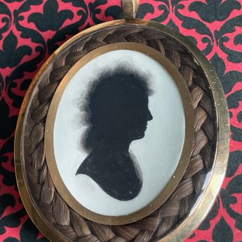 John Miers, pendant silhouette of a lady