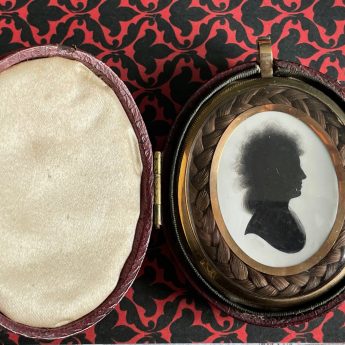 John Miers, pendant silhouette of a lady