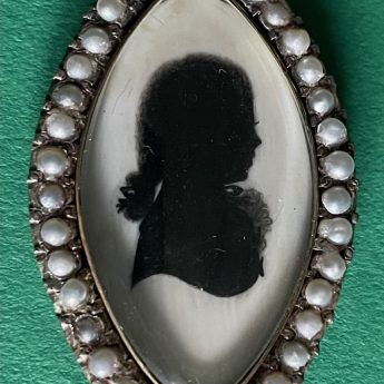 Samuel Houghton, pendant silhouette of a child