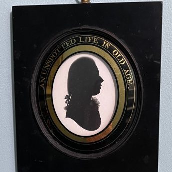 John Miers, painted silhouette of a gentleman