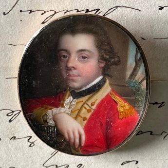 James Scouler, portrait of a Scottish officer leaning on his sword