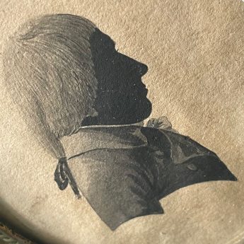 Unique example of a silhouette by E.K. Lewis