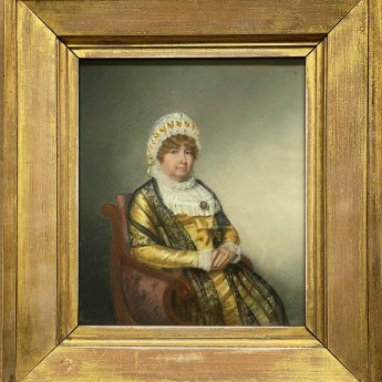 John Raphael Smith, pastel portrait of a buxom lady