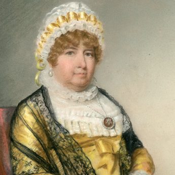 John Raphael Smith, pastel portrait of a buxom lady