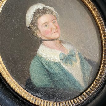 George Roth, small oil portrait of a lady, named